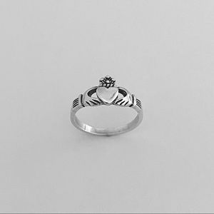 Sterling silver claddagh ring, claddagh ring, silver claddagh ring, love ring